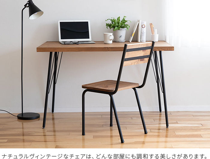パイン チェア デスクチェア アイアン スチール脚 ヴィンテージ パイン チェア デスクチェア アイアン スチール脚 ヴィンテージ