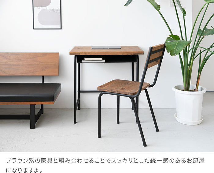 パイン チェア デスクチェア アイアン スチール脚 ヴィンテージ パイン チェア デスクチェア アイアン スチール脚 ヴィンテージ