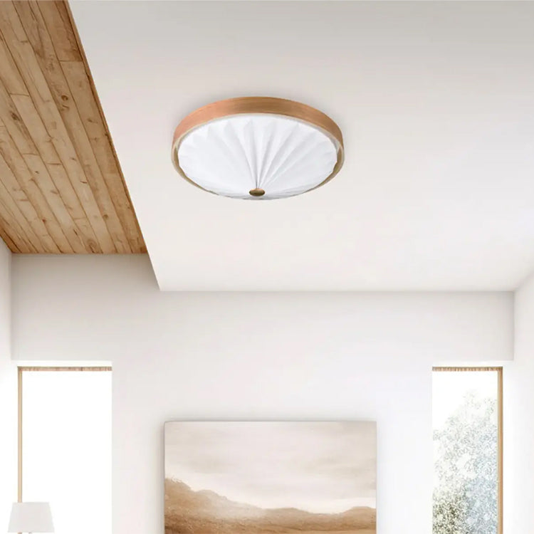 WOOD PLEATS CEILING LIGHT LEDシーリングライト