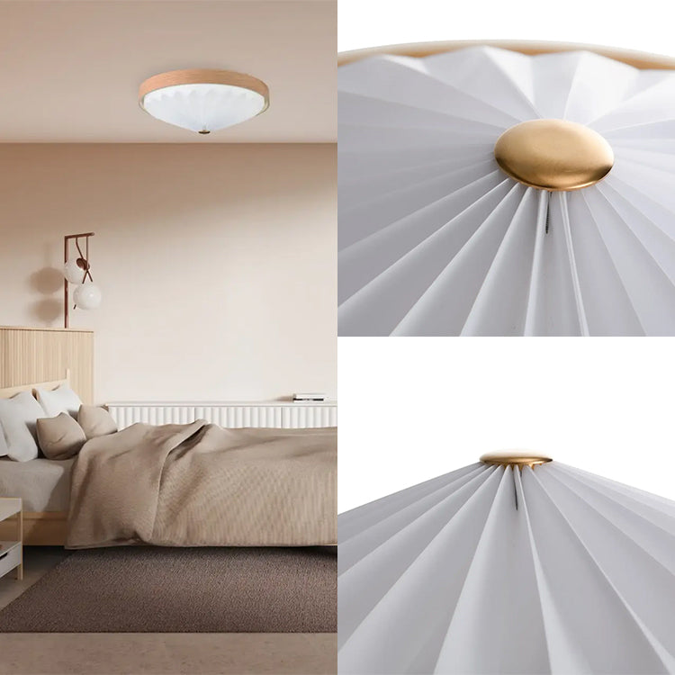 WOOD PLEATS CEILING LIGHT LEDシーリングライト