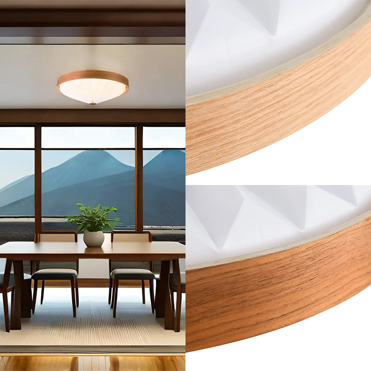 WOOD PLEATS CEILING LIGHT LEDシーリングライト