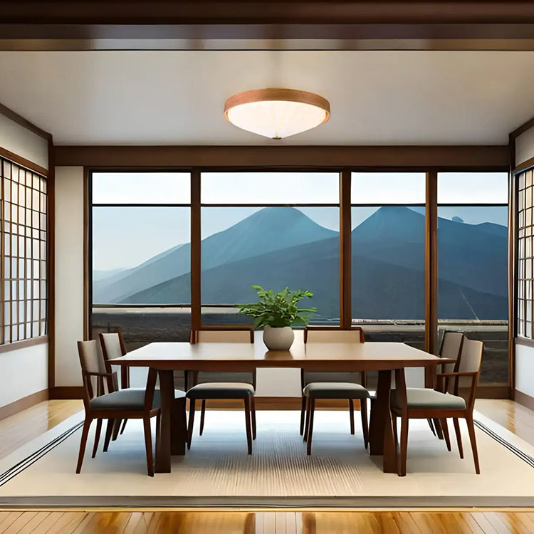 WOOD PLEATS CEILING LIGHT LEDシーリングライト