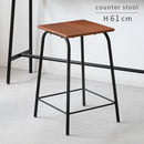 ウォールナット 天然木 カウンタースツール