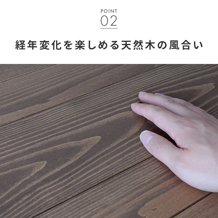 ビンテージ風パイン昇降テーブル