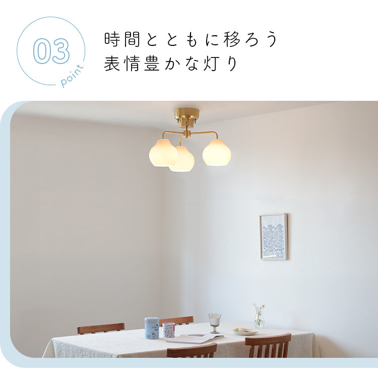 pelata シーリングライト 3灯 lumiukko ルミウッコ