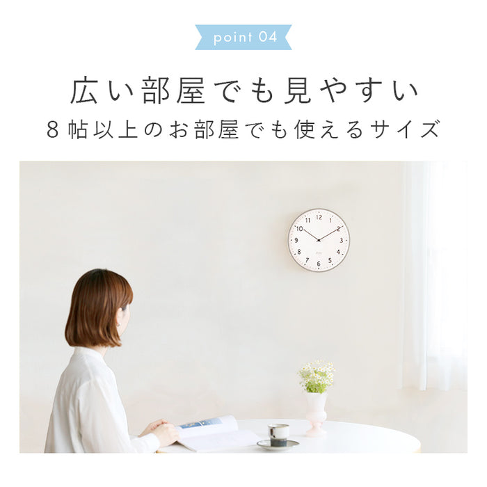 掛け時計 電波時計 linja リンヤ aina アイナ 壁掛け時計 掛時計