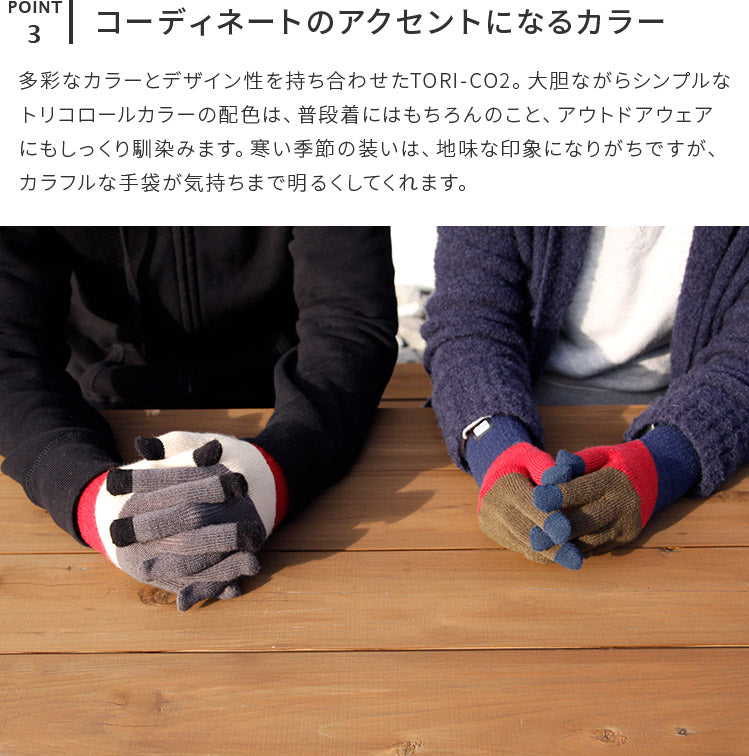スマホ手袋 EVOLG TORI-CO2