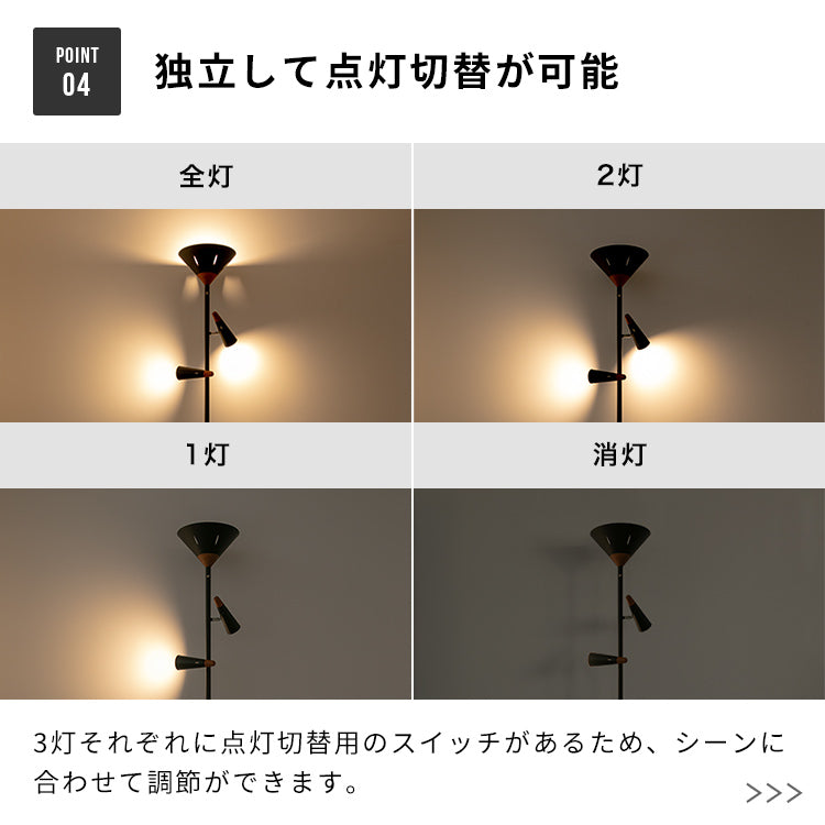 フロアライト 3灯 シスベックアッパー