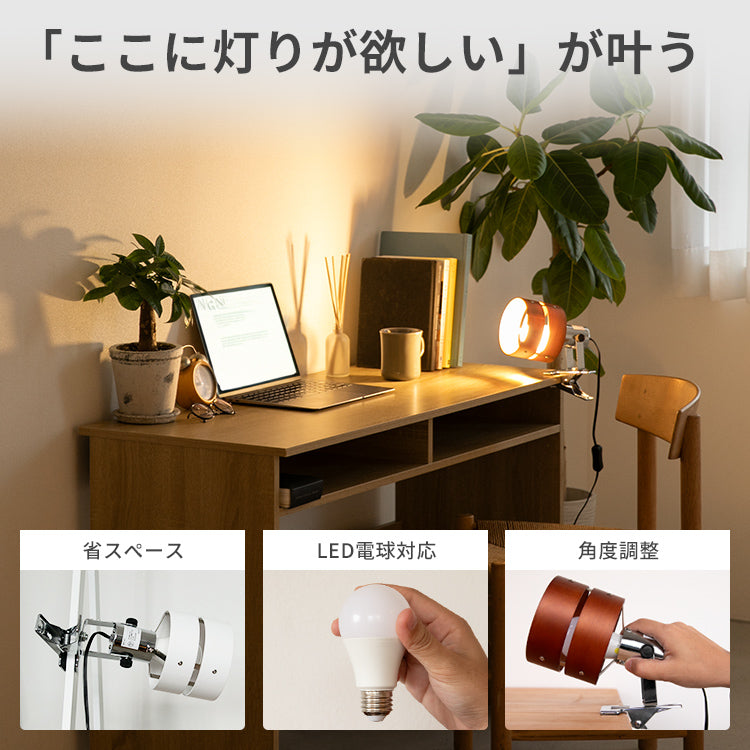 スポットライト 1灯 レダクリップ
