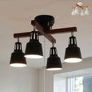 ●シーリングライト 4灯 ライトリーカイ ■ブラック・ブラウン