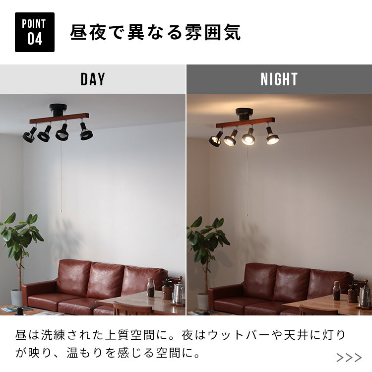 シーリングライト 4灯 バロン E17