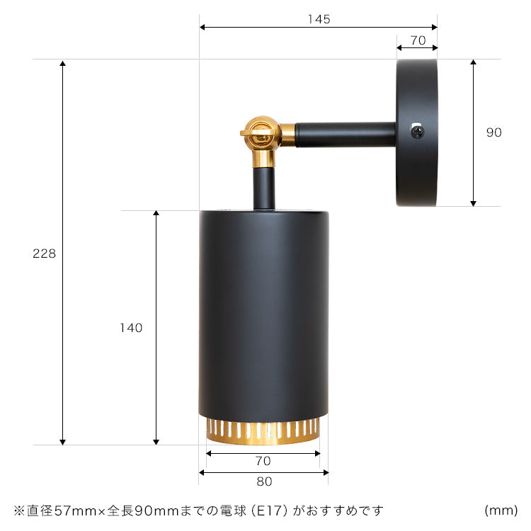 ウォールライト 1灯 ダクナス