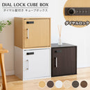 収納家具 キューブボックス ダイヤル錠付き