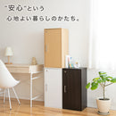 収納家具 鍵付きキューブボックス 縦長タイプ