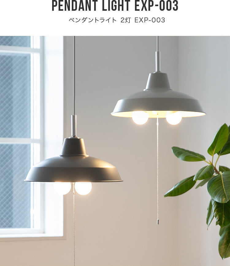 ペンダントライト 2灯 EXP-003
