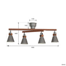 シーリングライト 4灯 EXS-003（リモコン付属）