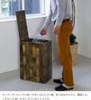 ヴィンテージ風木製ダストボックス