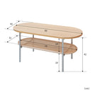 ラタン風センターテーブル