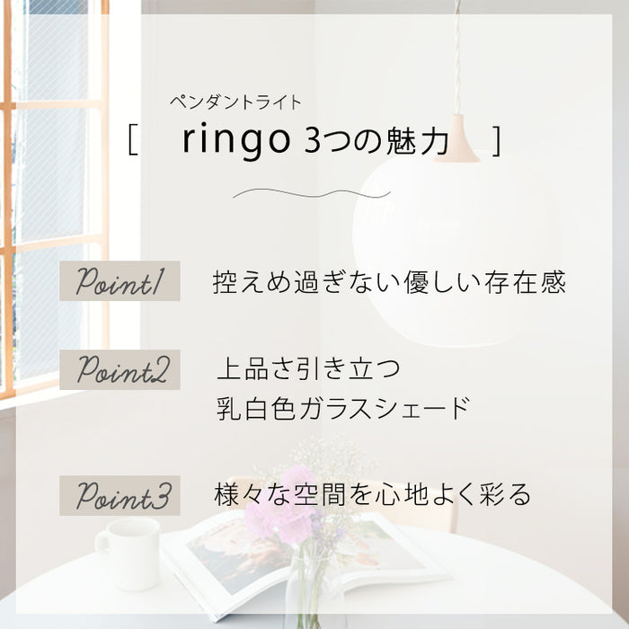 ペンダントライト 1灯 ringo リンゴ L ダイニング照明 ダクト