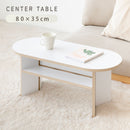 棚付きセンターテーブル aria 80