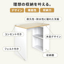 サイド収納付きデスク80　