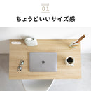 サイド収納付きデスク80　