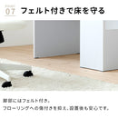 サイド収納付きデスク80　