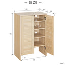 ルーバー扉収納棚 幅60cm