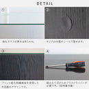 ガラスサイドテーブル ターフェル