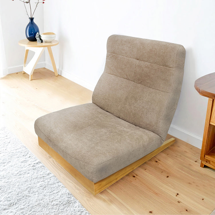 一人掛けリクライニングローソファ