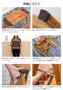 木目調 ステップスツール 2段