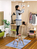 木目調 ステップスツール 2段