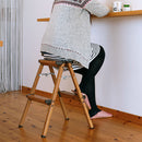 木目調 ステップスツール 2段