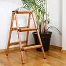 木目調 ステップスツール 3段