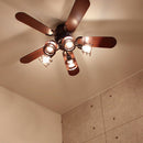 リモコン付シーリングファン 5灯 フリーリィ［Freely］