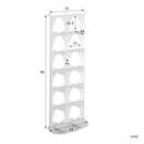 ◯スチールシューズラック6段 ■ホワイト