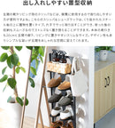 ◯スチールシューズラック6段 ■ホワイト