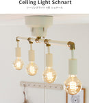 4灯シーリングライト　シュナール（Schnart）