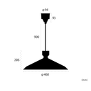 1灯ペンダントライト　ボアザン　Voisin