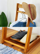 木製L型ハンガーラック 幅30cm