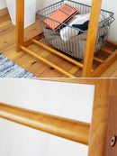 木製L型ハンガーラック 幅50cm