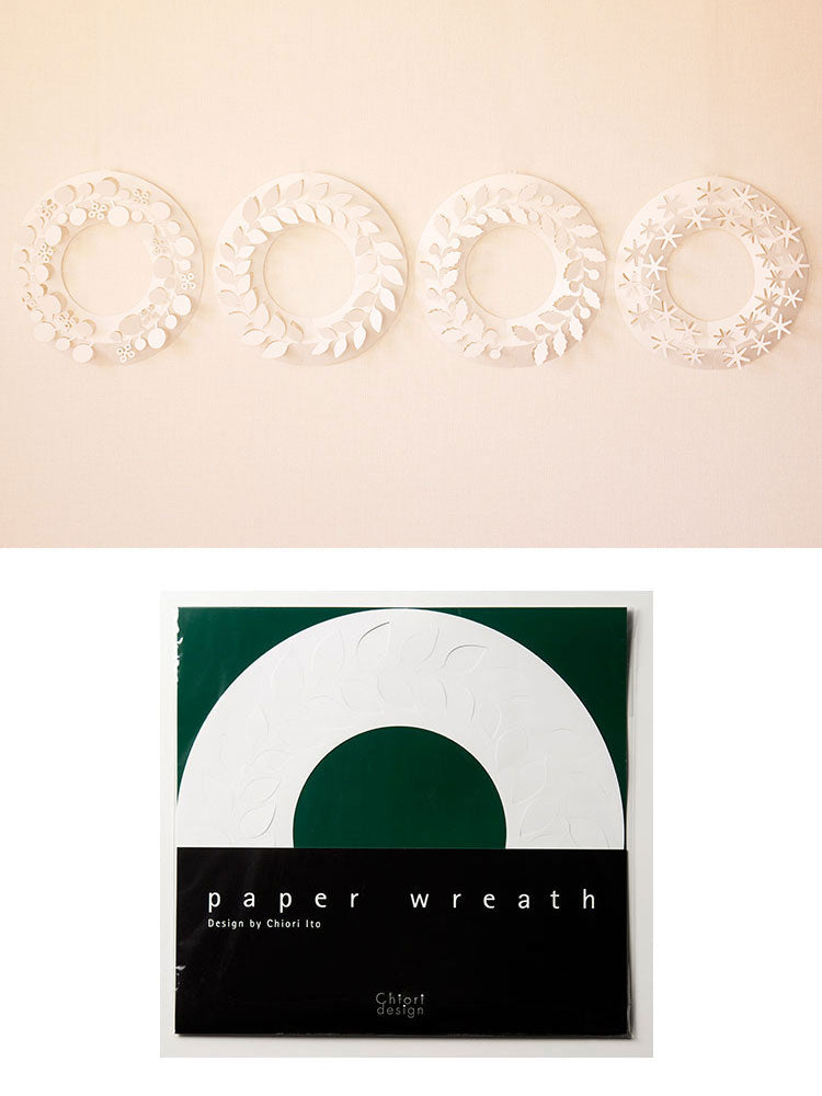 paper wreath ペーパーリース M