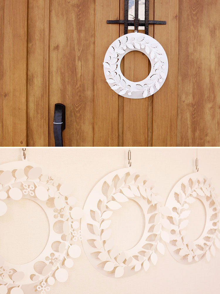 paper wreath ペーパーリース M