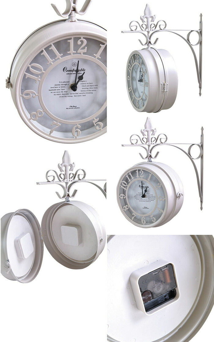 掛け時計 オールドストリート ボスサイドクロック 両面時計 時計