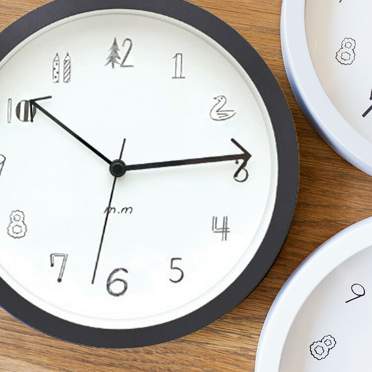 松尾ミユキ Wall clock ウォールクロック Sサイズ 19cm