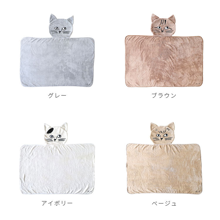 松尾ミユキ Cat Face Blanket towel