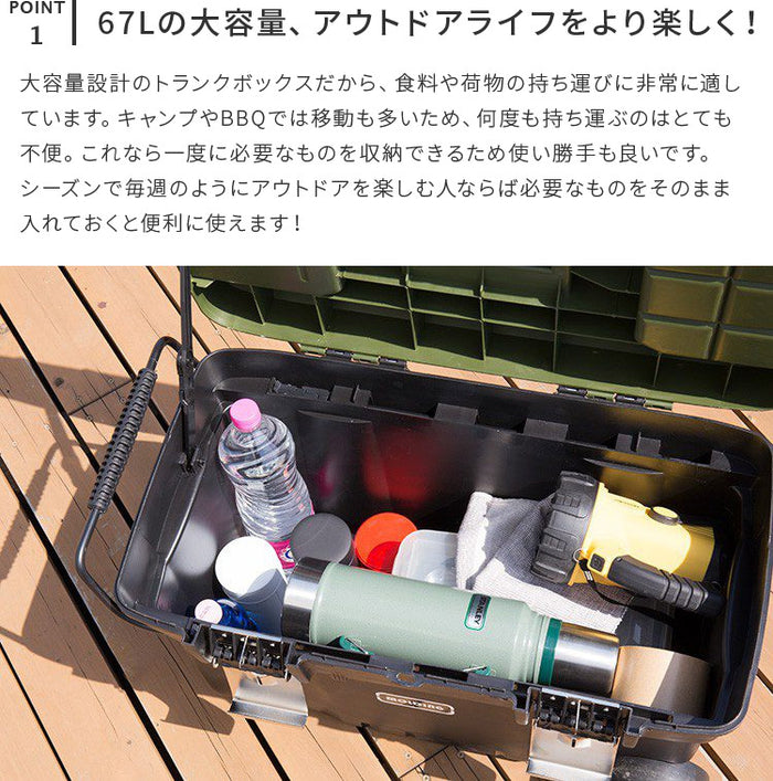 MOLDING モールディング トランクボックスカートwithキャスター 67L
