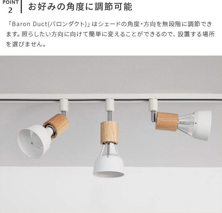 スポットライト 1灯 バロンダクト