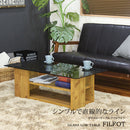 ガラスローテーブル フィルフォト[FYLFOT]