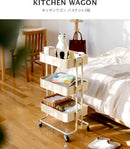 キッチンワゴン バスケット3段